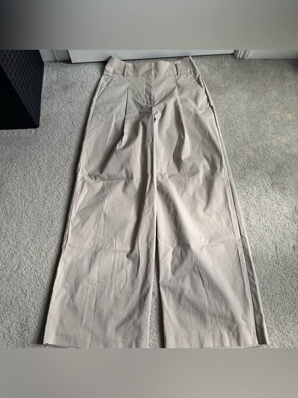 Tan Worthington High Rise Wide Leg Dress Pants / Trousers